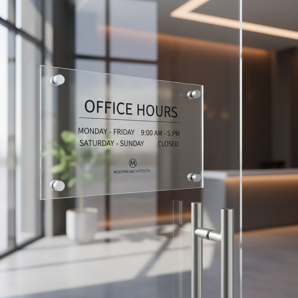 Таблички, наклейки с Режимом работы